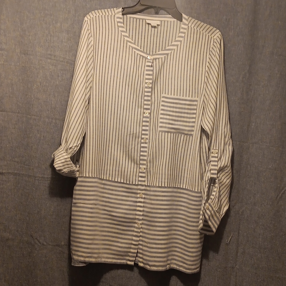 J.Jill Cotton Tunic Blouse